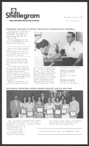 Shellegram, Vol. 41, No. 21, May 20, 1976