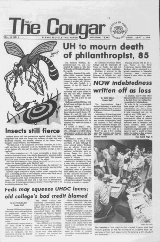 The Daily Cougar. Vol. 43, No. 4, September 2, 1976.