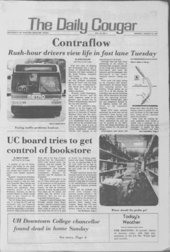 The Daily Cougar. Vol. 46, No. 2, August 27, 1979.