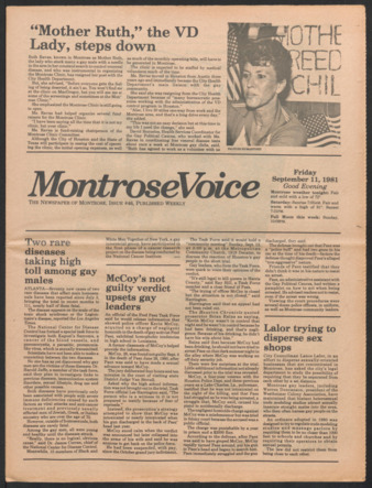 Montrose Voice, No. 46, September 11, 1981