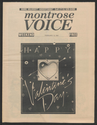 Montrose Voice, No. 329, February 13, 1987