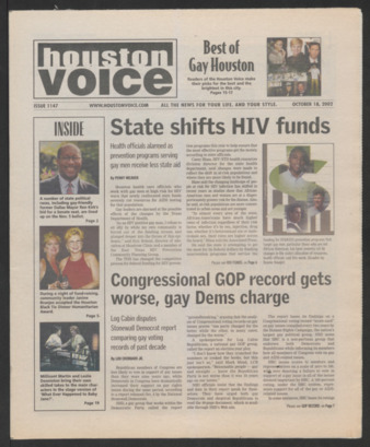 Houston Voice, No. 1147, October 18, 2002