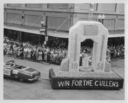 Trophy Statue Homecoming parade float