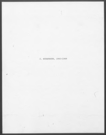 Porfirio Salinas Scrapbook, 1943-1969