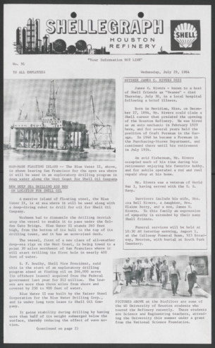 Shellegraph, No. 91, July 29, 1964 