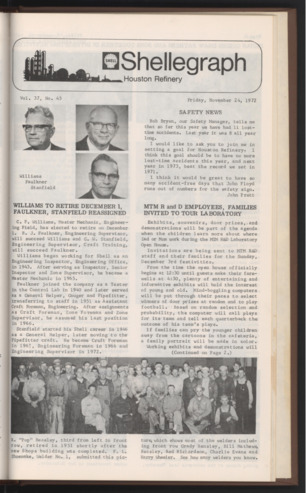 Shellegram, Vol. 37, No. 45, November 24, 1972