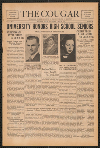 The Cougar, Vol. 3, No. 29, April 29, 1937