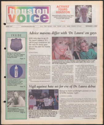 Houston Voice, No. 1037, September 8, 2000