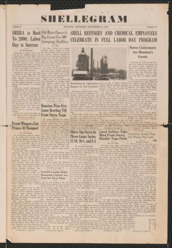 The Shellegram, Vol. 11, No. 13, September 12, 1946 