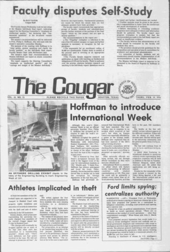 The Daily Cougar. Vol. 42, No. 73, February 19, 1976.