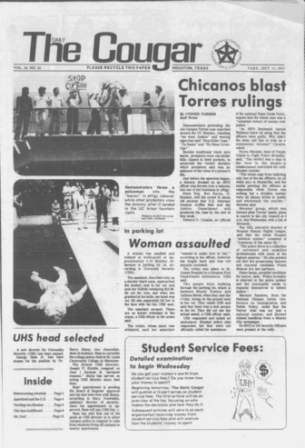 The Daily Cougar. Vol. 44, No. 26, October 11, 1977.