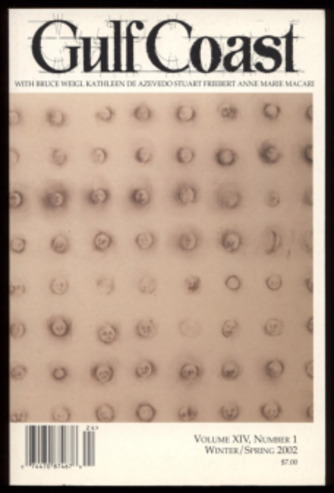 Gulf Coast, Vol. 14, No. 1, Winter-Spring 2002