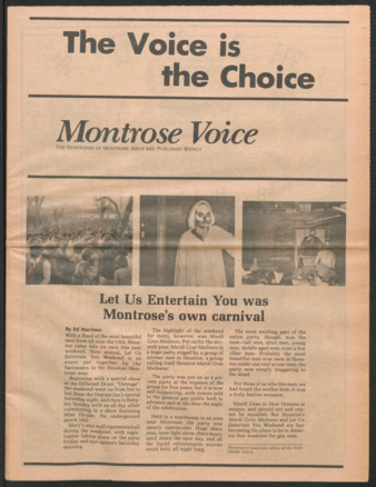 Montrose Voice, No. 20, March 13, 1981