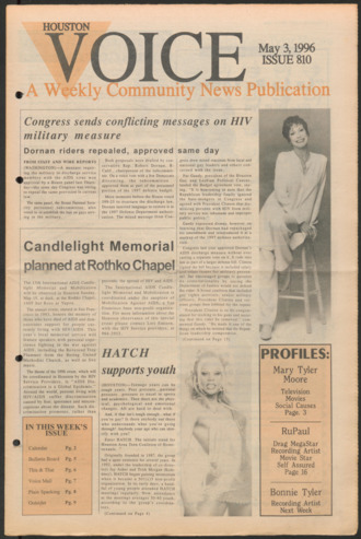 Houston Voice, No. 810, May 3, 1996