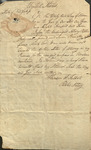 Letter from Mark Seer regarding legal document, 1807 November 23