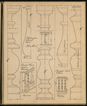 Architectural turned woodwork of the 16th, 17th, & 18th centuries; a portfolio of full-size details, Sheet 10