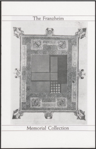 The Franzheim Memorial Collection exhibit catalog