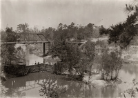 Fishing off of Shepard Dam on Buffalo Bayou