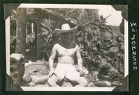 Warren L. Johnson posing