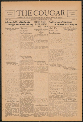 The Cougar, Vol. 2, No. 31, May 15, 1936