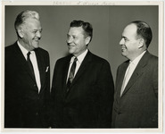 Portrait of three friends of George Arms