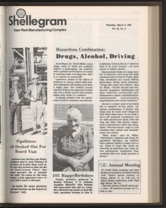 Shellegram, Vol. 43, No. 9, March 2, 1978