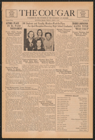 The Cougar, Vol. 3, No. 26, April 9, 1937