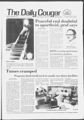 The Daily Cougar. Vol. 45, No. 78, January 26, 1979.