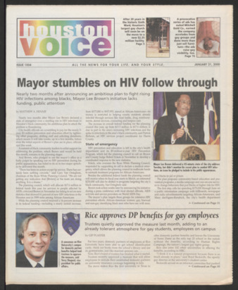 Houston Voice, No. 1004, January 21, 2000