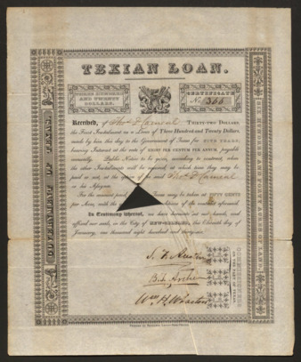Texas Loan Bond No. 366