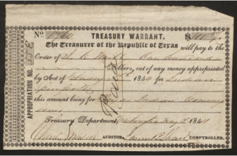 Treasury Warrant to J. C. Neill