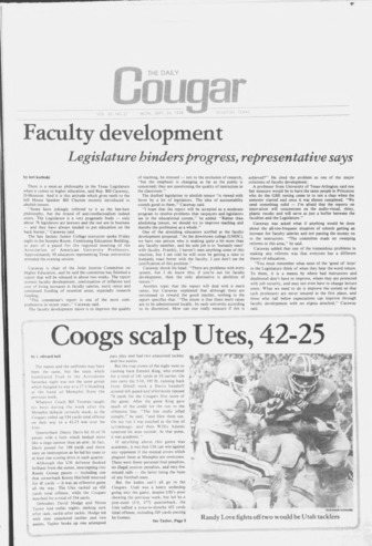 The Daily Cougar. Vol. 45, No. 21, September 25, 1978.