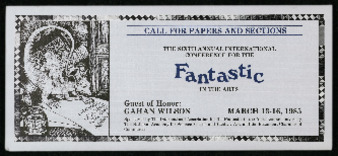 The Sixth Annual International Conference for the Fantastic in the Arts, Call for Papers and Sections