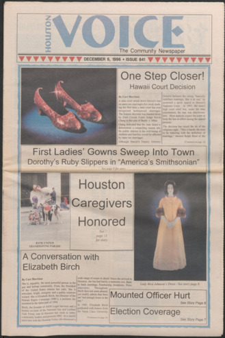 Houston Voice, No. 841, December 6, 1996