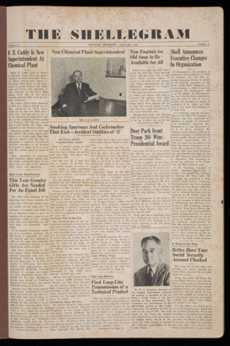 The Shellegram, Vol. 13, No. 1, January 1948