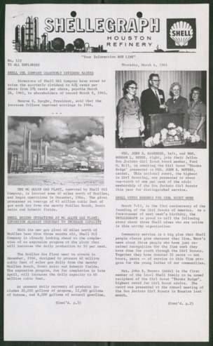 Shellegraph, No. 122, March 4, 1965