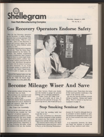 Shellegram, Vol. 44, No. 1, January 4, 1979