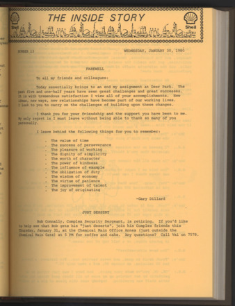 The Inside Story, No. 13, January 30, 1980