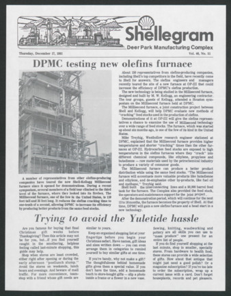 Shellegram, Vol. 46, No. 51, December 17, 1981