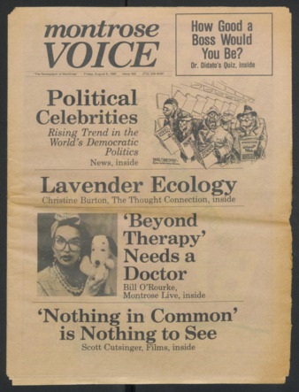 Montrose Voice, No. 302, August 8, 1986