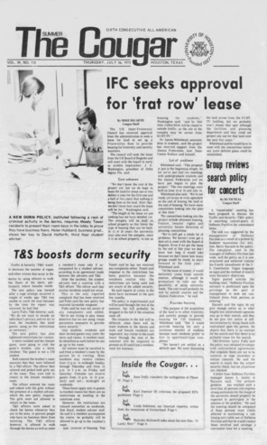 The Summer Cougar. Vol. 39, No. 115, July 26, 1973.