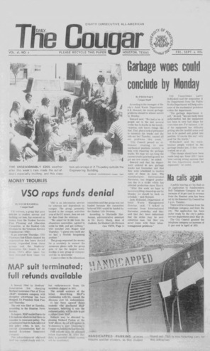 The Daily Cougar. Vol. 41, No. 4, September 6, 1974.