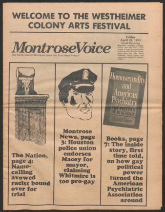 Montrose Voice, No. 26, April 24, 1981