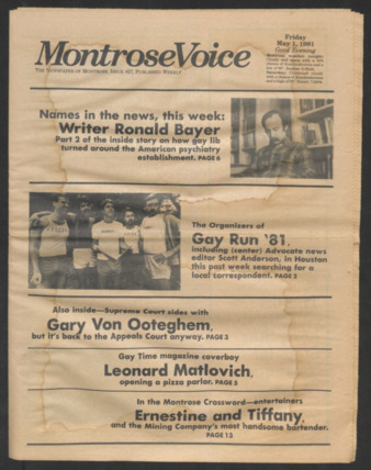 Montrose Voice, No. 27, May 1, 1981