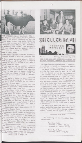 Shellegraph, No. 7, February 13, 1970