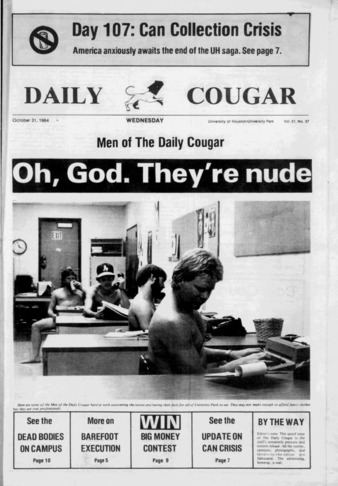 The Daily Cougar. Vol. 51, No. 37, October 31, 1984.