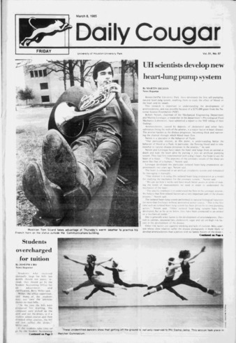 The Daily Cougar. Vol. 51, No. 87, March 8, 1985.