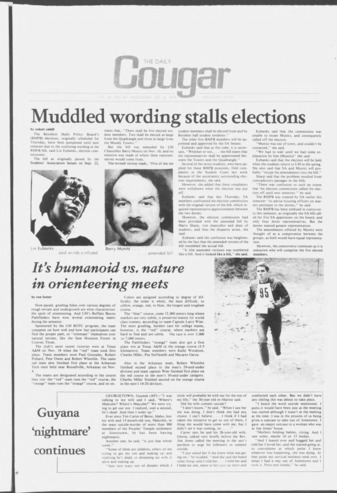 The Daily Cougar. Vol. 45, No. 67, December 6, 1978.