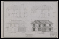 Job 78-12, 5524 Woodway, Sheet 1: Exterior elevations