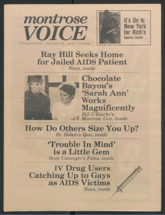 Montrose Voice, No. 301, August 1, 1986